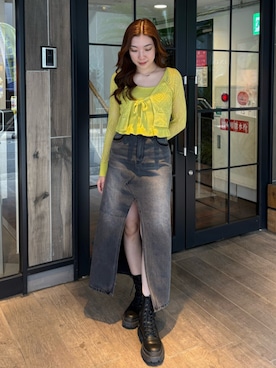 「EVRIS（エヴリス）のアイテム（シューズ）」を使った、rinaさん（レディース・162cm）の春コーディネート