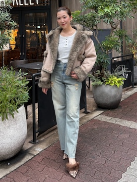 「クロップド丈」｜rinaさん（レディース・162cm）の秋コーディネート