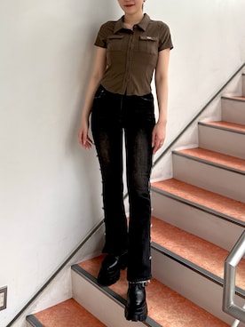 「EVRIS 」｜rinaさん（レディース・162cm）の春コーディネート