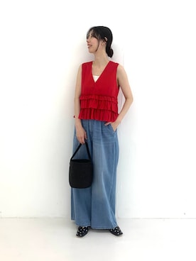 「スタッズ」｜miyukiさん（レディース・165cm）の夏コーディネート