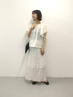 「アイテム（バレエシューズ）」を使った、miyukiさん（レディース・165cm）の夏コーディネート
