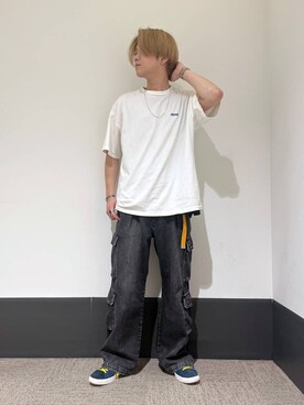 「RAGEBLUE（レイジブルー）のアイテム（バングル/リストバンド）」を使った、RINさん（メンズ・172cm）の夏コーディネート