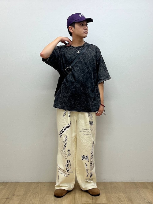 ヴィンテージライク/ケミカル加工オーバーサイズTシャツ