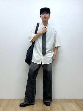 「RAGEBLUE（レイジブルー）のアイテム（帽子）」を使った、RINさん（メンズ・170cm）の夏コーディネート