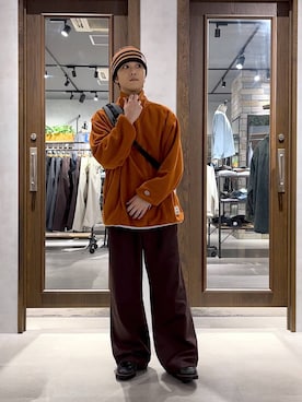 「DISCUS（ディスカス）のアイテム（スウェット）」を使った、RINさん（メンズ・171cm）の秋コーディネート