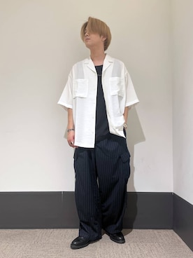 「RAGEBLUE（レイジブルー）のアイテム（バングル/リストバンド）」を使った、RINさん（メンズ・172cm）の夏コーディネート