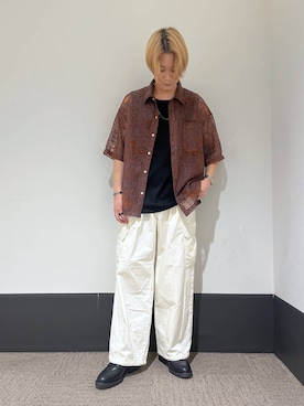 「RAGEBLUE（レイジブルー）のアイテム（バングル/リストバンド）」を使った、RINさん（メンズ・172cm）の夏コーディネート