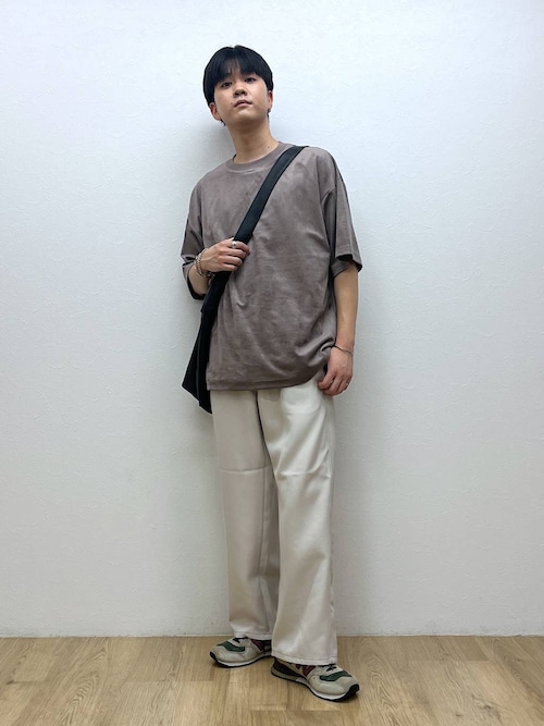 シンセティックレザー/ビッグショルダーバッグ