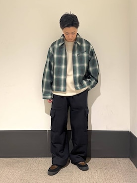 「DISCUS（ディスカス）のアイテム」を使った、RINさん（メンズ・171cm）の冬コーディネート