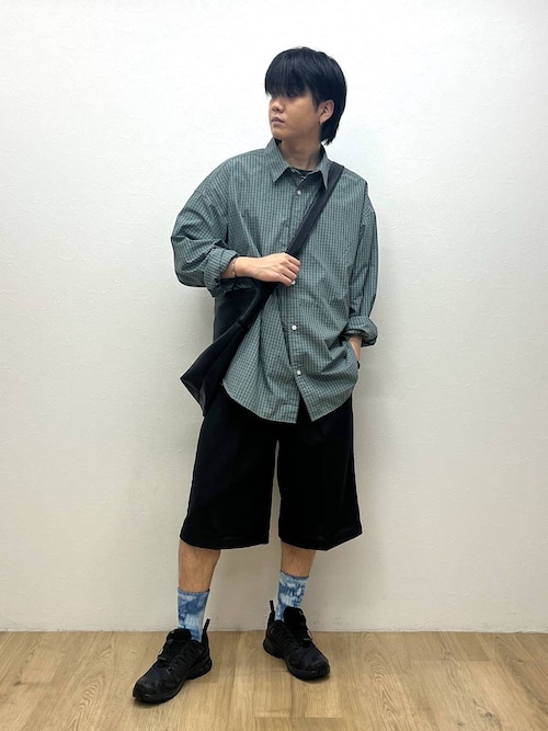 シンセティックレザー/ビッグショルダーバッグ