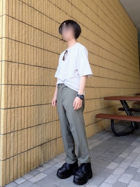 「GU（ジーユー）のアイテム」を使った、すいせいさん（メンズ・152cm）の夏コーディネート