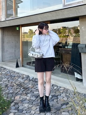 「アイテム（トップス）」を使った、Mayuさん（レディース・166cm）の春コーディネート