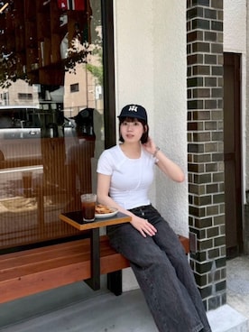 「WISH FOR EVER（ウィッシュフォーエバー）のアイテム」を使った、Mayuさん（レディース・166cm）の夏コーディネート