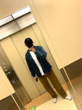 「KANGOL（カンゴール）のアイテム（キャップ）」を使った、Tetraさん（メンズ・176cm）の冬コーディネート