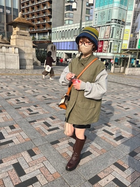 ジュンナさん（レディース・151cm）の春コーディネート