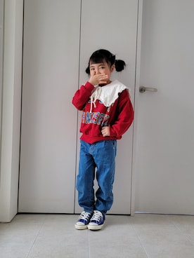 まぁ𓂃 𓈒𓏸♡さん(キッズ・120cm)の冬コーディネート