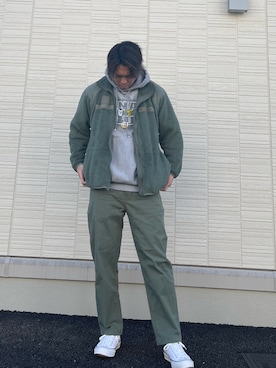 「GAP（ギャップ）のアイテム（パンツ）」を使った、サイトウリオさん（メンズ・178cm）の冬コーディネート