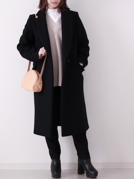 UNITED TOKYO／Super'140カシミヤ混チェスター ロングコート UNITED TOKYO（ユナイテッドトウキョウ）の「Super'140カシミヤ
