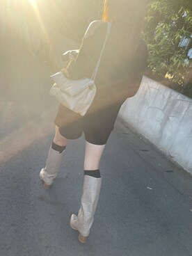 「MOUSSY（マウジー）のアイテム（シューズ）」を使った、shieratokuraudoさん（レディース・161cm）の夏コーディネート