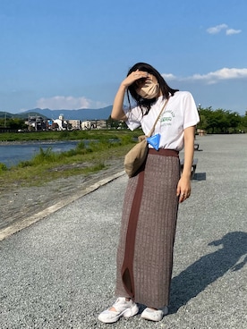「インスタフォローしてね！」｜iriさん（レディース・163cm）の春コーディネート