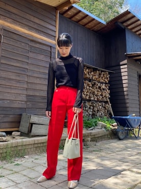 「インスタフォローしてね！」｜iriさん（レディース・163cm）の春コーディネート