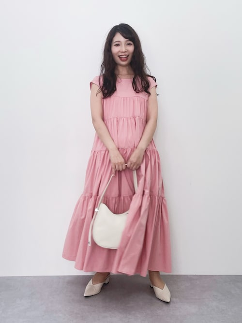 小さいサイズ 【hiiさんコラボ】ノースリーブワンピース 低身長さん