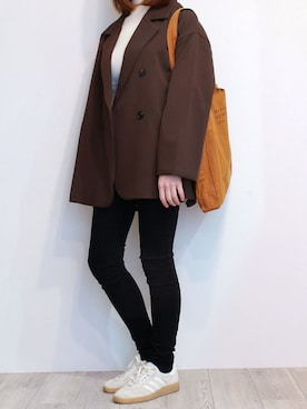 「Chiina（チーナ）のアイテム」を使った、nagiさん（レディース・160cm）の冬コーディネート