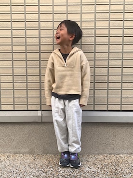 「キッスコーデ」｜3kidsmomさん（キッズ・110cm）の秋コーディネート