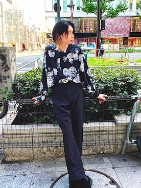「G.O.C（ジーオーシー）のアイテム（トップス）」を使った、koryoさん（メンズ・177cm）の秋コーディネート