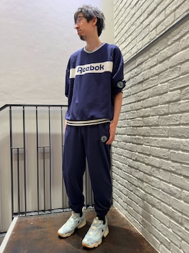 「reebok」｜NAKAHARAさん（メンズ・190cm）の春コーディネート