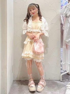 「アイテム（チュニック）」を使った、haruさん（レディース・152cm）の夏コーディネート