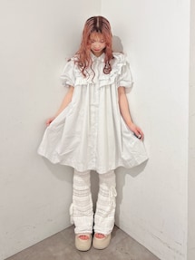 merry jenny stripe frillfrill ワンピース OP セール】stripe frillfrill ワンピース（ワンピース）｜merry