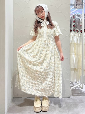 「アイテム（その他ヘアアクセサリー）」を使った、haruさん（レディース・152cm）の夏コーディネート