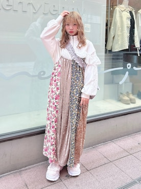「アイテム（ジャージ）」を使った、haruさん（レディース・152cm）の秋コーディネート