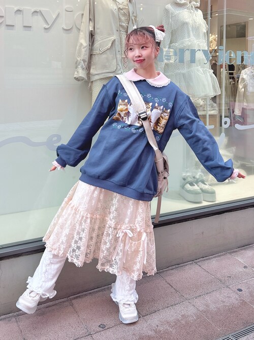 セール】frilly polo tops（ポロシャツ）｜merry jenny（メリー