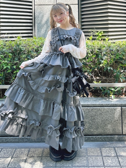 Merry ファッション merry jenny フリルティアードワンピース