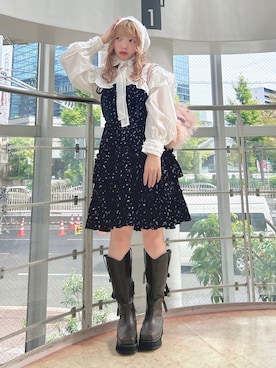 「アイテム（その他ヘアアクセサリー）」を使った、haruさん（レディース・152cm）の秋コーディネート