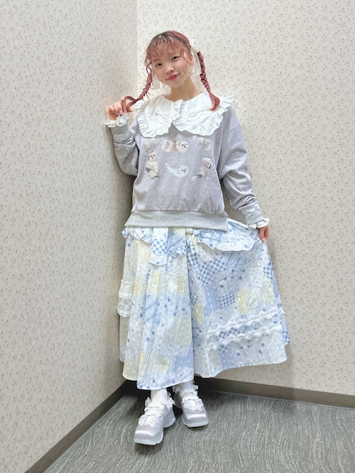 セール】ribbonフリルカラーブラウス（シャツ/ブラウス）｜merry jenny