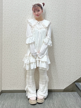 「アイテム（付け襟）」を使った、haruさん（レディース・152cm）の秋コーディネート