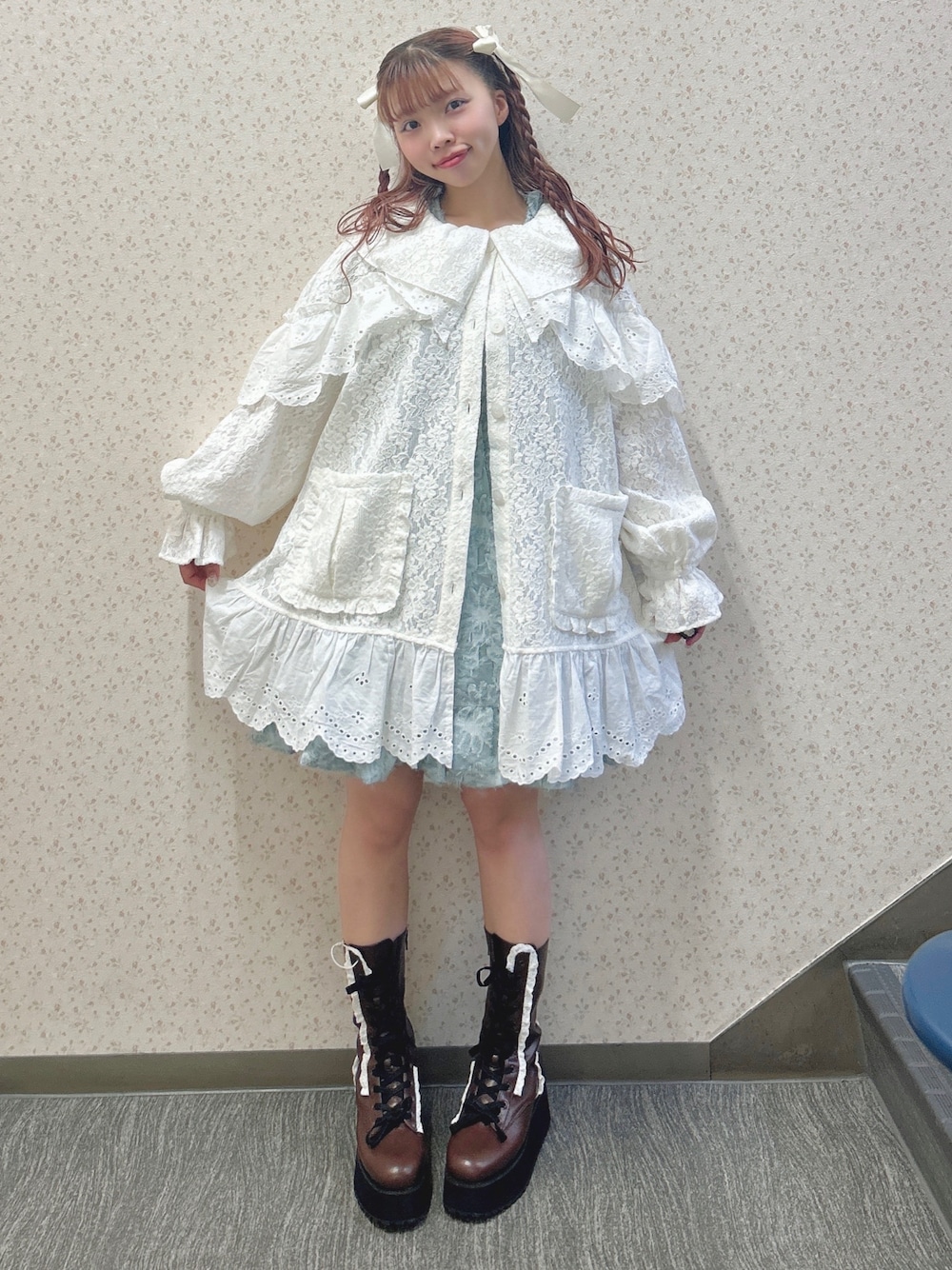 merry jenny フリルフリルレースジャケット （オフホワイト） 2025.09