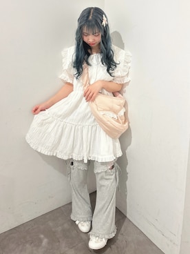 「merry jenny（メリージェニー）のアイテム（パンツ）」を使った、haruさん（レディース・152cm）の夏コーディネート