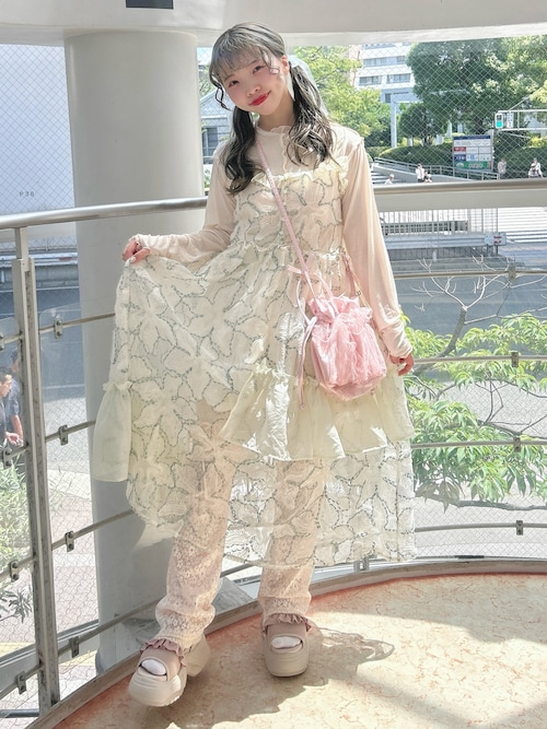 yumeシアーコンビキャミワンピース