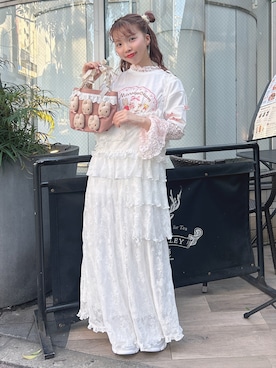 「厚底スニーカー」｜haruさん（レディース・152cm）の夏コーディネート