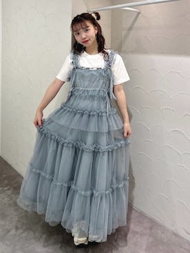 「ブルー x ホワイト」｜haruさん（レディース・152cm）の夏コーディネート