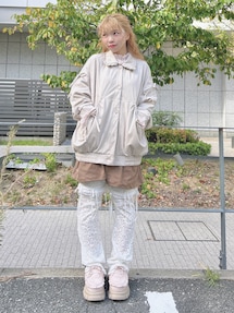 2way】レースバイカーレギンスパンツ｜メリージェニー（merry jenny