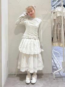 pleats apron layered skirt｜メリージェニー（merry jenny）公式通販