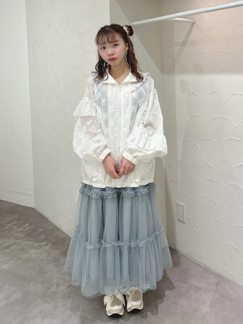 セール】flower frill laceブルゾン（ブルゾン）｜merry jenny（メリー