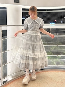 レースアップギャザー厚底シューズ｜メリージェニー（merry