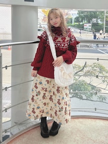 bear yoke knit tops｜メリージェニー（merry jenny）公式通販｜RUNWAY