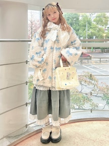 Fluffy Tulip Boa Blouson｜メリージェニー（merry jenny